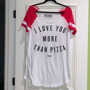 PINK VS “I LOVE YOU MORE THAN PIZZA” Sleep Shirt